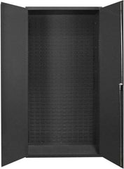 Durham - Locking Storage Cabinet - Steel, 37" Wide x 19" Deep x 72" High, Gray - Industrial Tool & Supply