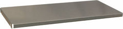 Durham - Gray, Steel, Cabinet Shelf - 59-1/2" Wide x 16-3/8" Deep x 3" High Body - Industrial Tool & Supply