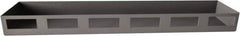 Durham - Gray, Steel, Cabinet Shelf - 18" Wide x 4" Deep x 1-1/2" High Body - Industrial Tool & Supply