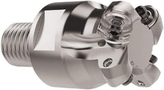 Seco - 40mm Cutting Diam, 20mm Shank Diam, 6mm Max Depth of Cut, Combimaster Indexable Copy End Mill - 4 Inserts, RNMU12.. Insert, R217.28 Toolholder, Steel, Through Coolant - Industrial Tool & Supply