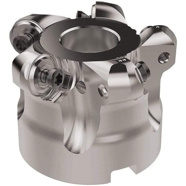 Seco - 2" Cut Diam, 6mm Max Depth, 3/4" Arbor Hole, 5 Inserts, RNMU12.. Insert Style, Indexable Copy Face Mill - R220.28 Cutter Style, 12,500 Max RPM, 1-1/2 High, Through Coolant, Series R220 - Industrial Tool & Supply