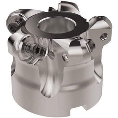 Seco - 2" Cut Diam, 6mm Max Depth, 3/4" Arbor Hole, 5 Inserts, RNMU12.. Insert Style, Indexable Copy Face Mill - R220.28 Cutter Style, 12,500 Max RPM, 1-1/2 High, Through Coolant, Series R220 - Industrial Tool & Supply