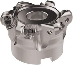 Seco - 63mm Cut Diam, 6mm Max Depth, 22mm Arbor Hole, 6 Inserts, RNMU12.. Insert Style, Indexable Copy Face Mill - R220.28 Cutter Style, 11,200 Max RPM, 40mm High, Through Coolant, Series R220 - Industrial Tool & Supply