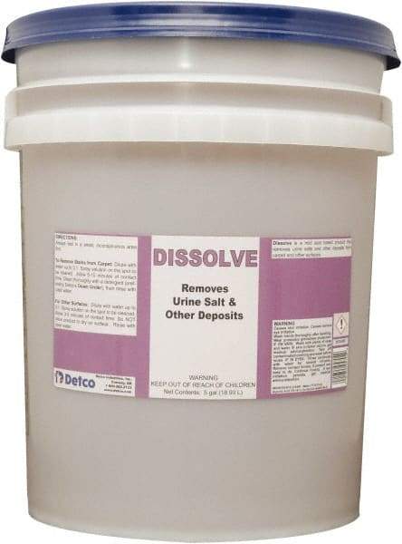 Detco - 5 Gal Pail Carpet & Upholstery Spot Remover - Unscented - Industrial Tool & Supply