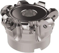 Seco - 2-1/2" Cut Diam, 6mm Max Depth, 3/4" Arbor Hole, 7 Inserts, RNMU12.. Insert Style, Indexable Copy Face Mill - R220.28 Cutter Style, 11,200 Max RPM, 1-1/2 High, Through Coolant, Series R220 - Industrial Tool & Supply