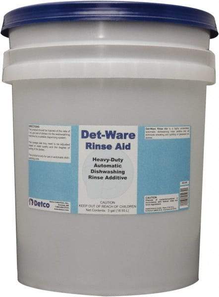 Detco - 5 Gal Pail Automatic Dishwashing Liquid - Unscented - Industrial Tool & Supply