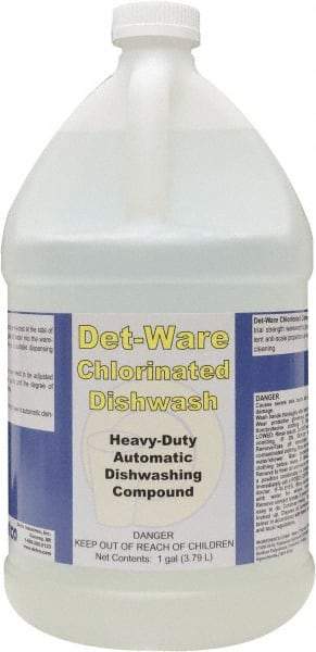 Detco - 1 Gal Bottle Automatic Dishwashing Liquid - Unscented - Industrial Tool & Supply