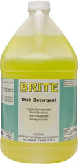 Detco - 1 Gal Bottle Manual Dishwashing Liquid - Lemon Scented - Industrial Tool & Supply