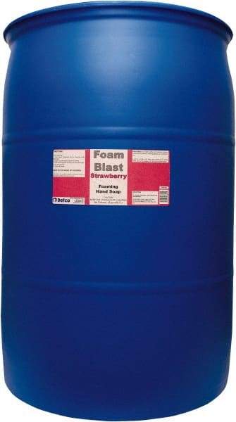 Detco - 55 Gal Drum Liquid Hand Cleaner - Red, Strawberry Scent - Industrial Tool & Supply