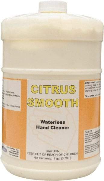 Detco - 1 Gal Bottle Waterless Cream Waterless Hand Cleaner - Yellow, Citrus Scent - Industrial Tool & Supply