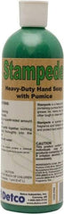 Detco - 16 oz Bottle Gel Hand Cleaner with Grit - Green, Almond Scent - Industrial Tool & Supply