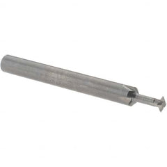 Accupro - 5/32° 5/32" Cut Diam, 0.045" Cut Width, 3/16" Shank, Solid Carbide Double-Angle Cutter - Industrial Tool & Supply