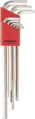 Bondhus - 9 Piece, L-Key Hex Key Set - 1.5 to 10mm Range, Protanium High Torque Steel - Industrial Tool & Supply
