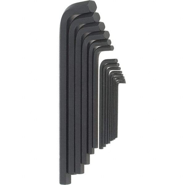 Bondhus - 15 Piece, L-Key Long Arm Hex Key Set - 5/64 to 3/4" Range, Protanium High Torque Steel - Industrial Tool & Supply