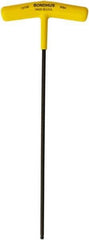 Bondhus - 9/64" Hex, T-Handle, Ball End Hex Key - 8.4" OAL, Protanium High Torque Steel, Inch System of Measurement - Industrial Tool & Supply