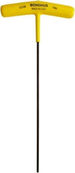 Bondhus - 7/64" Hex, T-Handle, Ball End Hex Key - 7.3" OAL, Protanium High Torque Steel, Inch System of Measurement - Industrial Tool & Supply