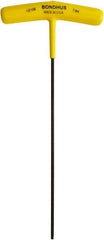 Bondhus - 7/64" Hex, T-Handle, Ball End Hex Key - 7.3" OAL, Protanium High Torque Steel, Inch System of Measurement - Industrial Tool & Supply