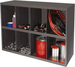 Durham - 8 Bin, Small Parts Storage Bin - 12" Deep x 33-7/8" Wide x 23-7/8" High - Industrial Tool & Supply