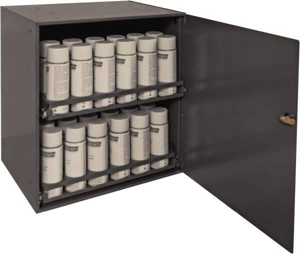 Durham - 2 Drawer, Small Parts Aerosol Cabinet - 22" Deep x 23" Wide x 17" High - Industrial Tool & Supply