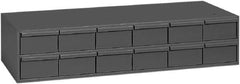 Durham - 12 Drawer, Small Parts Steel Storage Cabinet - 11-5/8" Deep x 33-3/4" Wide x 7-3/8" High - Industrial Tool & Supply