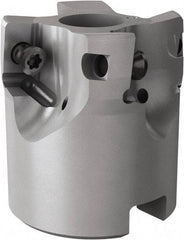 Seco - 4 Inserts, 40mm Cut Diam, 16mm Arbor Diam, 18mm Max Depth of Cut, Indexable Square-Shoulder Face Mill - 90° Lead Angle, 40mm High, XOMX18.. & XOEX18.. Insert Compatibility, Through Coolant, Series Turbo 18 - Industrial Tool & Supply