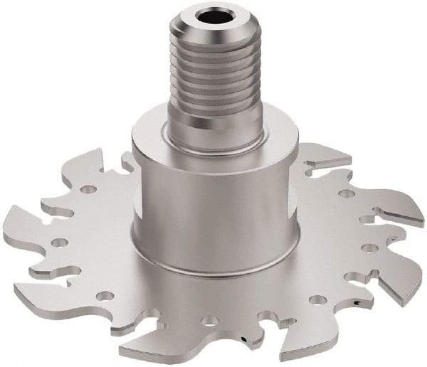 Seco - Modular Connection Connection, 0.0886 to 0.0984" Cutting Width, 0.9488" Depth of Cut, 80mm Cutter Diam, 9 Tooth Indexable Slotting Cutter - R335.10 Toolholder, 150.10 Insert, Right Hand Cutting Direction - Industrial Tool & Supply