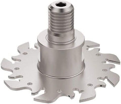 Seco - Modular Connection Connection, 0.0886 to 0.0984" Cutting Width, 0.9488" Depth of Cut, 80mm Cutter Diam, 9 Tooth Indexable Slotting Cutter - R335.10 Toolholder, 150.10 Insert, Right Hand Cutting Direction - Industrial Tool & Supply
