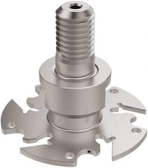 Seco - Modular Connection Connection, 0.0886 to 0.0984" Cutting Width, 0.622" Depth of Cut, 2" Cutter Diam, 5 Tooth Indexable Slotting Cutter - R335.10 Toolholder, 150.10 Insert, Right Hand Cutting Direction - Industrial Tool & Supply