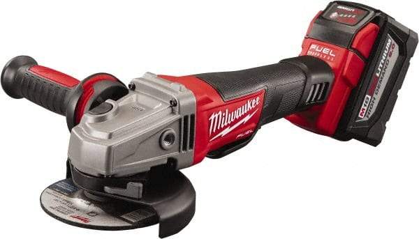 Milwaukee Tool - 4-1/2" Wheel Diam, 8,500 RPM, Cordless Angle & Disc Grinder - 5/8-11 Spindle - Industrial Tool & Supply