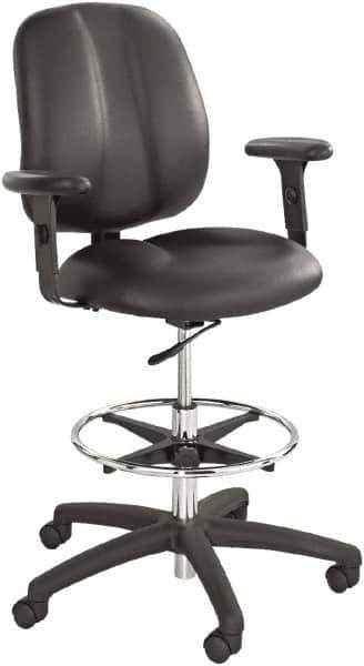 Safco - Black Adjustable T-Pad Arms - For Safco Apprentice Series Chairs - Industrial Tool & Supply