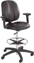 Safco - Black Adjustable T-Pad Arms - For Safco Apprentice Series Chairs - Industrial Tool & Supply