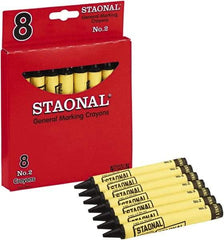 Crayola - Lumber Crayons Color: Black Material: Wax - Industrial Tool & Supply