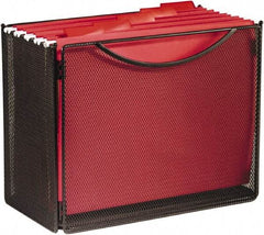 Safco - Black File Boxes-Storage - Steel, Mesh - Industrial Tool & Supply