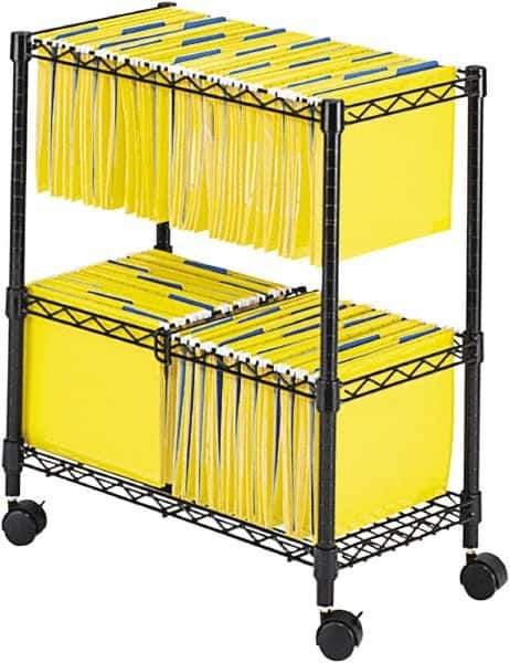 Safco - 33-1/4" Wide x 17" Long x 27" High Tote Cart - 1 Shelf, Steel - Industrial Tool & Supply