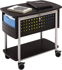 Safco - 25-3/4" Wide x 14" Long x 29-3/4" High File Cart - 2 Shelf, Steel - Industrial Tool & Supply