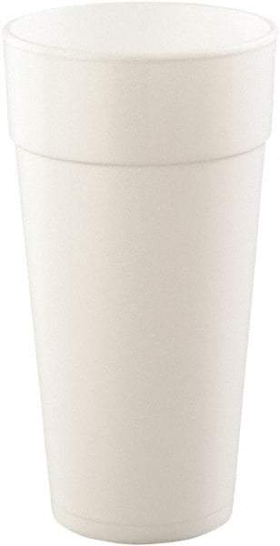 DART - Drink Foam Cups, Hot/Cold, 24 oz, 25/Bag, 20 Bags/Carton - White - Industrial Tool & Supply