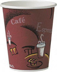 Solo - Bistro Design Hot Drink Cups, Paper, 10 oz, 300/Carton - Maroon - Industrial Tool & Supply