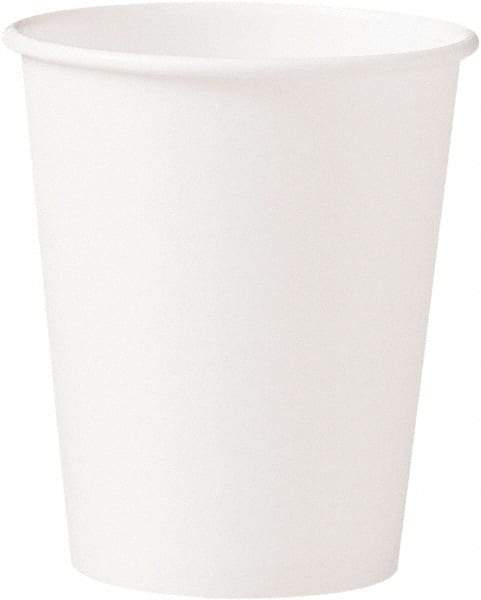 Solo - Polycoated Hot Paper Cups, 10 oz - White - Industrial Tool & Supply