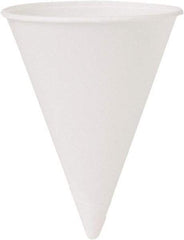 Solo - Cone Water Cups, Cold, Paper, 4 oz, 200/Bag, 25 Bags/Carton - White - Industrial Tool & Supply