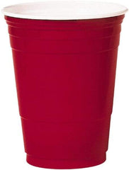 Solo - Plastic Party Cold Cups, 16 oz - Red - Industrial Tool & Supply