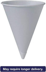 Solo - Bare Treated Paper Cone Water Cups, 6 oz, 200/Sleeve, 25 Sleeves/Carton - White - Industrial Tool & Supply