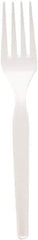 Dixie - Plastic Cutlery, Heavy Mediumweight Forks, 1000/Carton - White - Industrial Tool & Supply