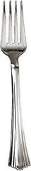 WNA - Heavyweight Plastic Forks, Reflections Design, Silver, 600/Carton - Silver - Industrial Tool & Supply
