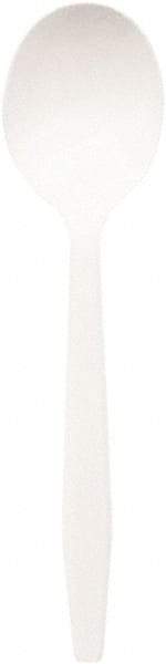 Dixie - Plastic Cutlery, Mediumweight Soup Spoons, 1000/Carton - White - Industrial Tool & Supply