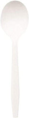 Dixie - Plastic Cutlery, Mediumweight Soup Spoons, 1000/Carton - White - Industrial Tool & Supply