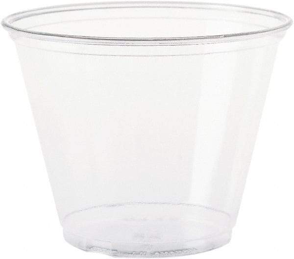 Solo - Ultra Clear Cups, Squat, 9 oz, PET, 50/Bag, 1000/Carton - Clear - Industrial Tool & Supply
