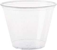 Solo - Ultra Clear Cups, Squat, 9 oz, PET, 50/Bag, 1000/Carton - Clear - Industrial Tool & Supply