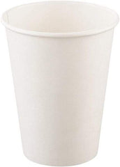 Solo - Single-Sided Poly Paper Hot Cups, 12 oz, 50/Bag, 20 Bags/Carton - White - Industrial Tool & Supply