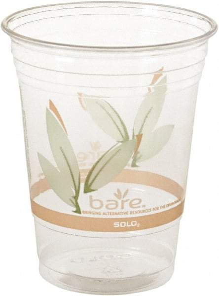 Solo - Bare Eco-Forward RPET Cold Cups, 16-18 oz, Clear, 50/Pack, 1000/Carton - Clear - Industrial Tool & Supply