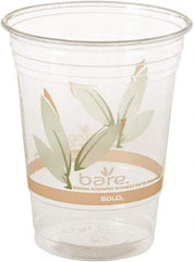 Solo - Bare Eco-Forward RPET Cold Cups, 16-18 oz, Clear, 50/Pack, 1000/Carton - Clear - Industrial Tool & Supply